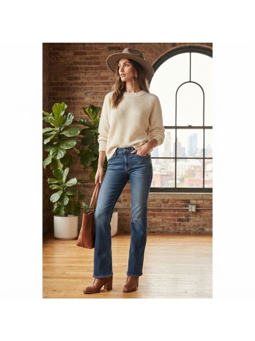 Polo Ralph Lauren Womens Saturday Bootcut Jeans Size 2 Medium Wash 100% Cotton M